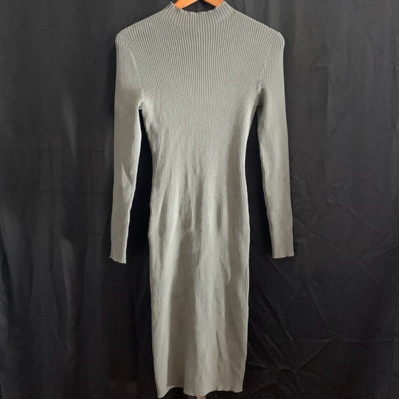 H M Dresses Hm Ribbed Knit Midi Dress Poshmark